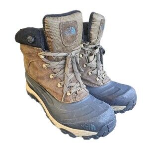 The North Face ChilKat III Hiking Boots Mens Insulated Winter Sz 12 Shoes Brown